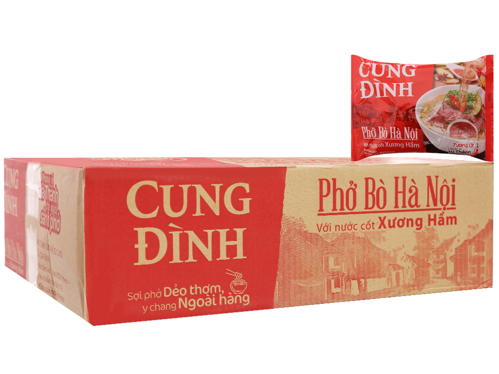 Phở bò Hà nội Cung Đình gói 68g Thùng 30 gói